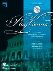 Play Vienna! pro příčnou flétnu - 10 Strauss favourites arranged for solo flute with backing track CD